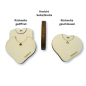 Preview: Geldgeschenk Holz - Herz mit Hirsch Color bedruckt